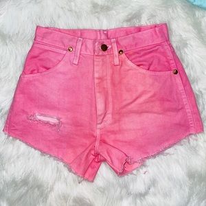Bright pink Wrangler Jeans